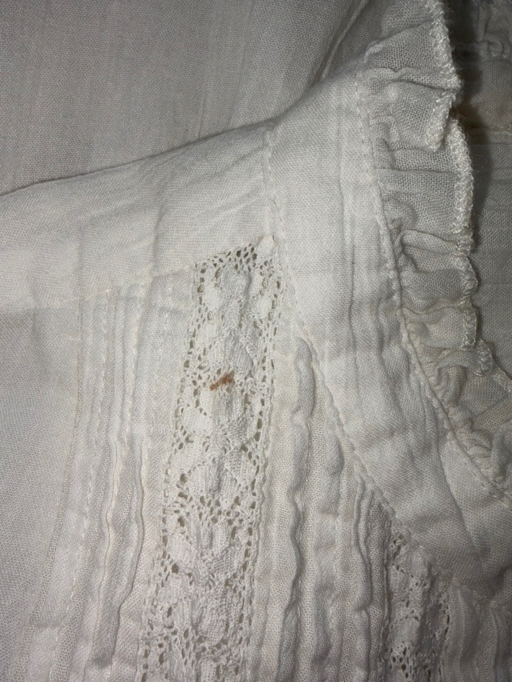 NWOT White / Ivory SUNDANCE Luella Victorian Top Peasant Blouse - Picture 11 of 11